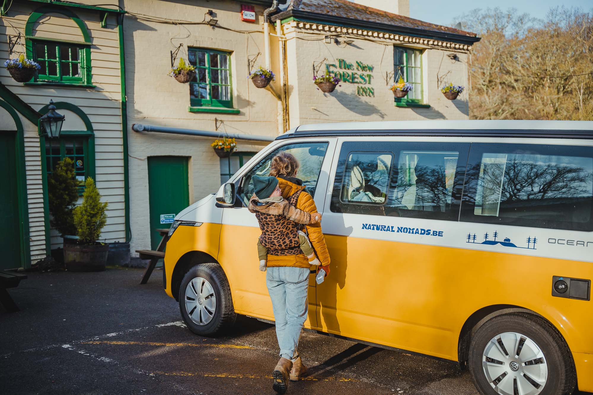 roadtrip vw met baby in de cotswolds