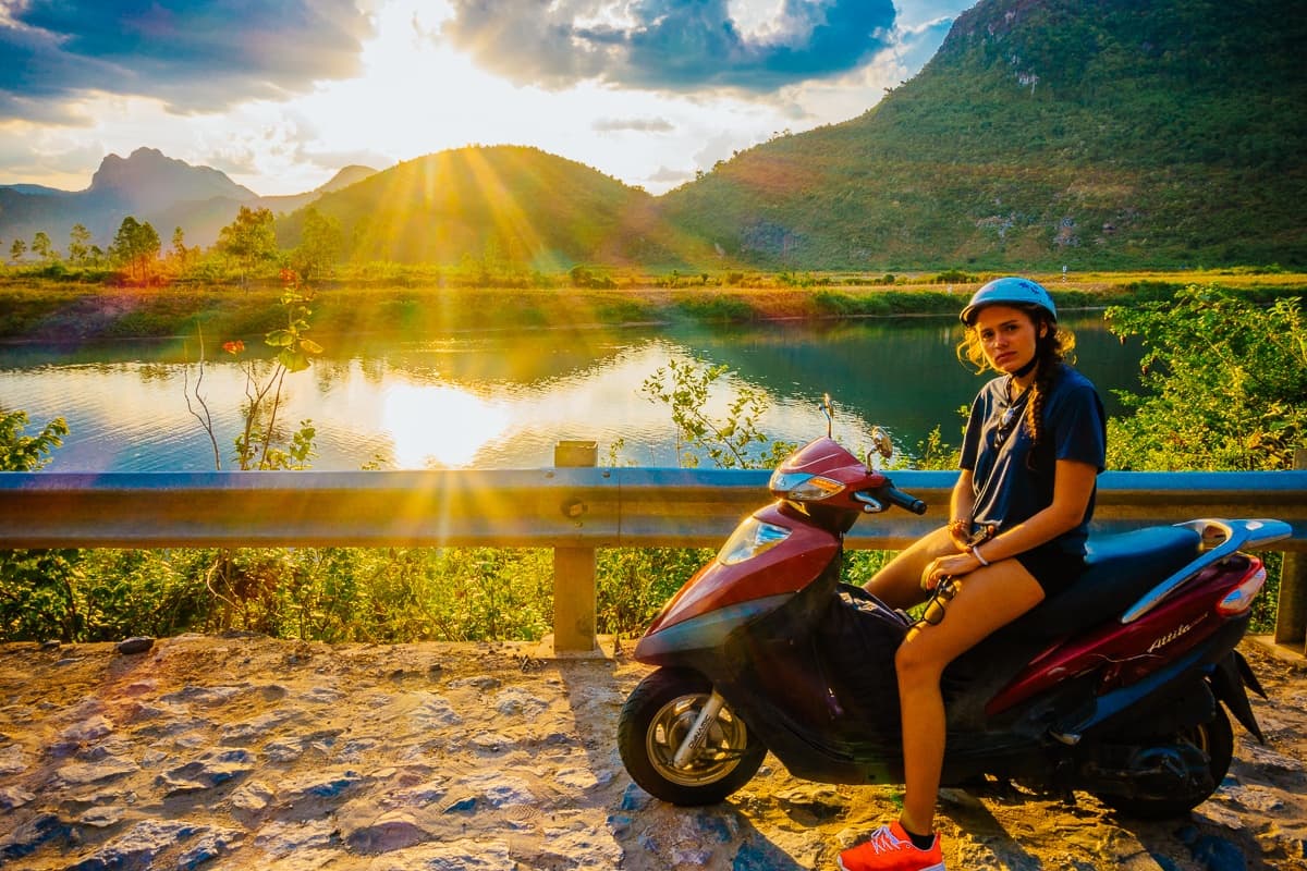 roadtrip door vietnam op brommer