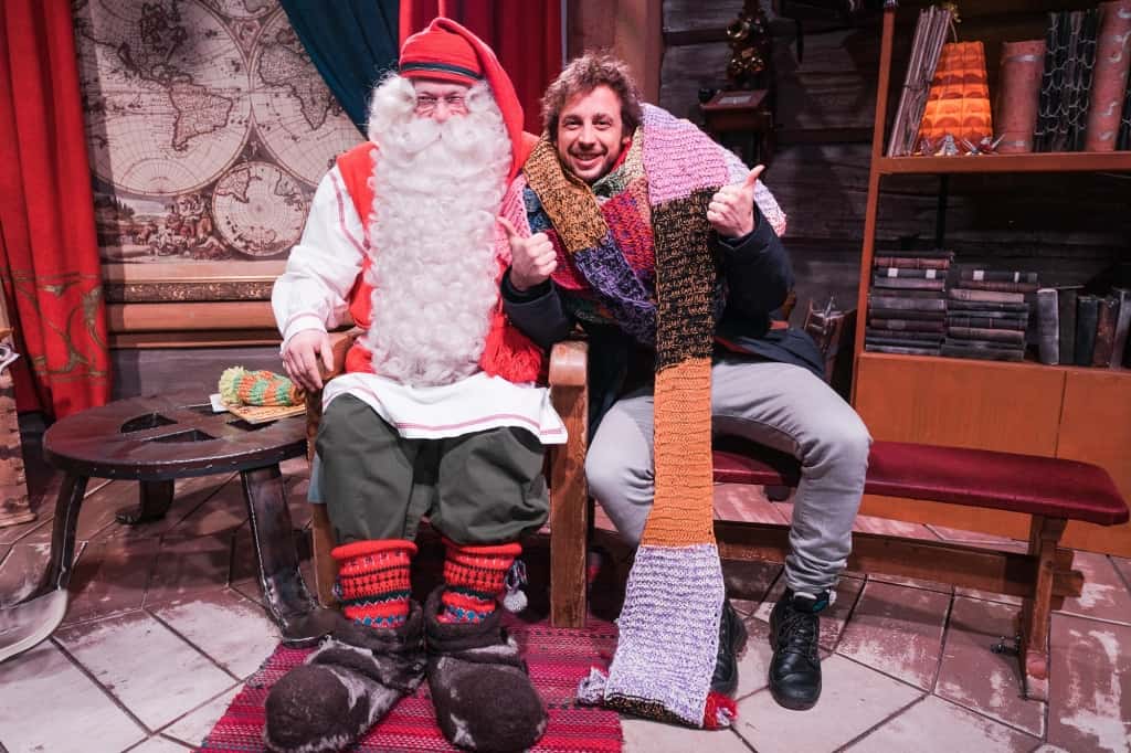 de kerstman in rovaniemi bezoeken