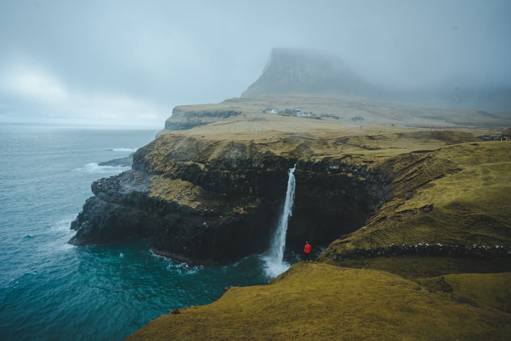 Gasadalur waterval Faroer eilanden