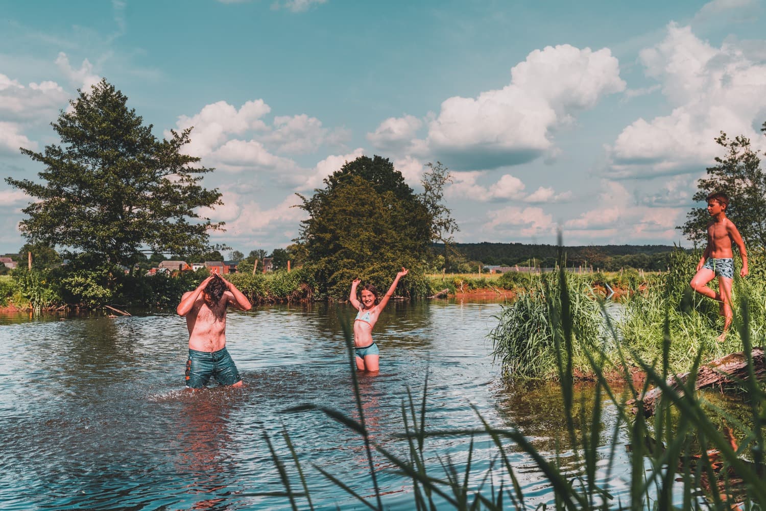 zwemmen in de lesse