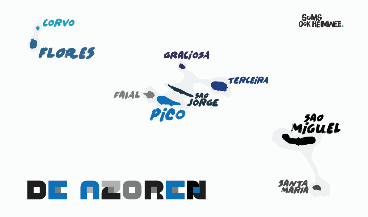 kaart azoren