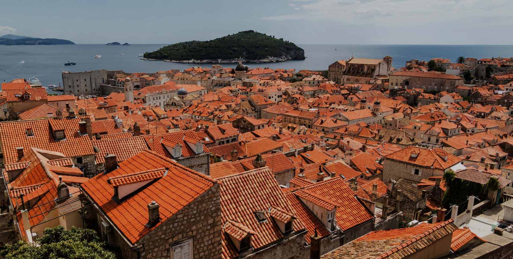 panorama over dubrovnik
