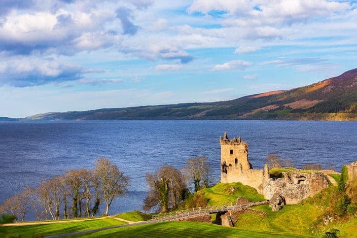 Urquhart Castle in Schotland