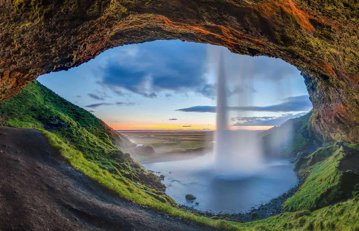 mooise waterval van ijsland