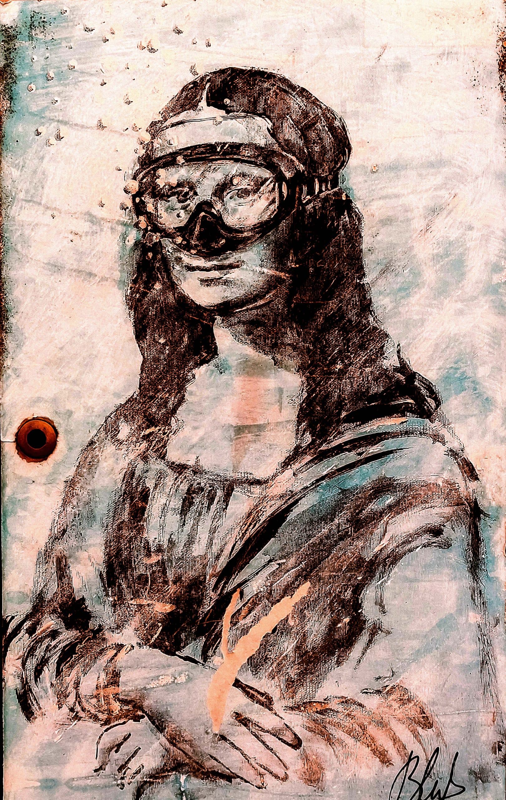 streetart mona lisa vinci