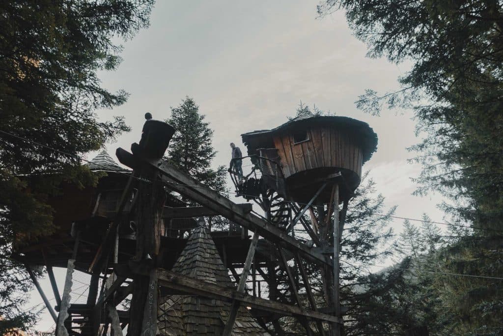 slapen in boomhutten in de vogezen