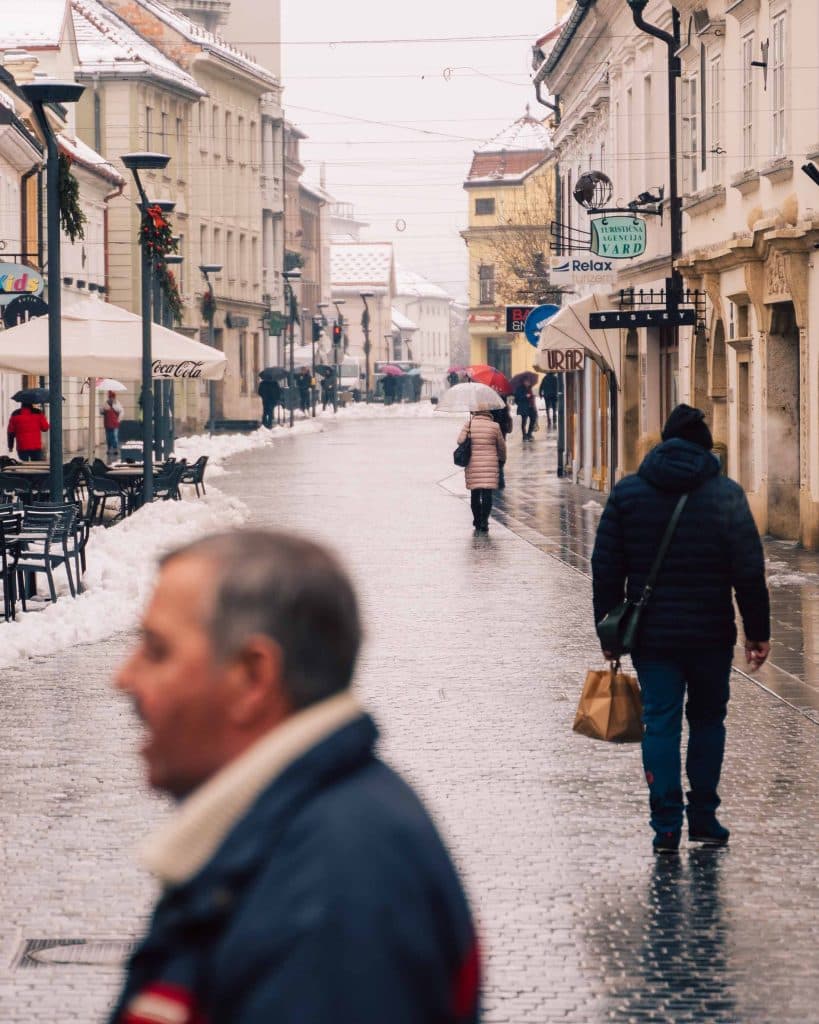 Gezellig straatje in Celje