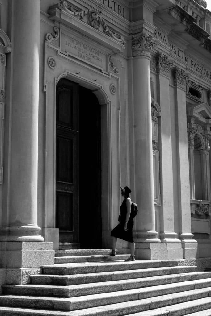 Prachtige kerk in Portofino Italië
