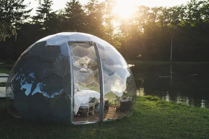 een glamping tent huren in belgie