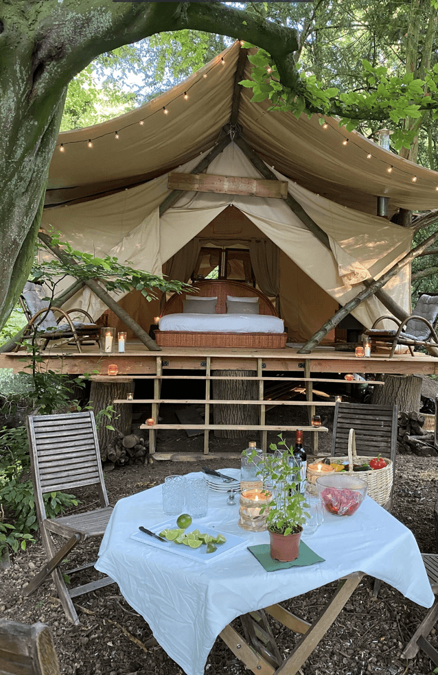glamping in belgie