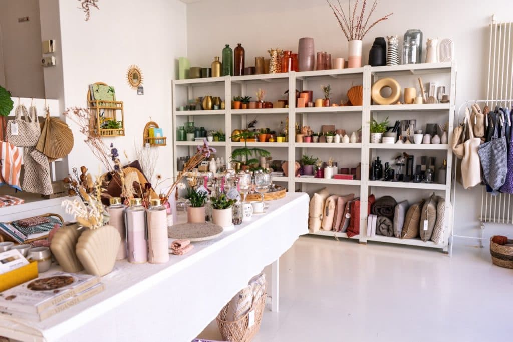 Toffe concept store Oh la la in de Onze-Lieve-Vrouwstraat in Mechelen.