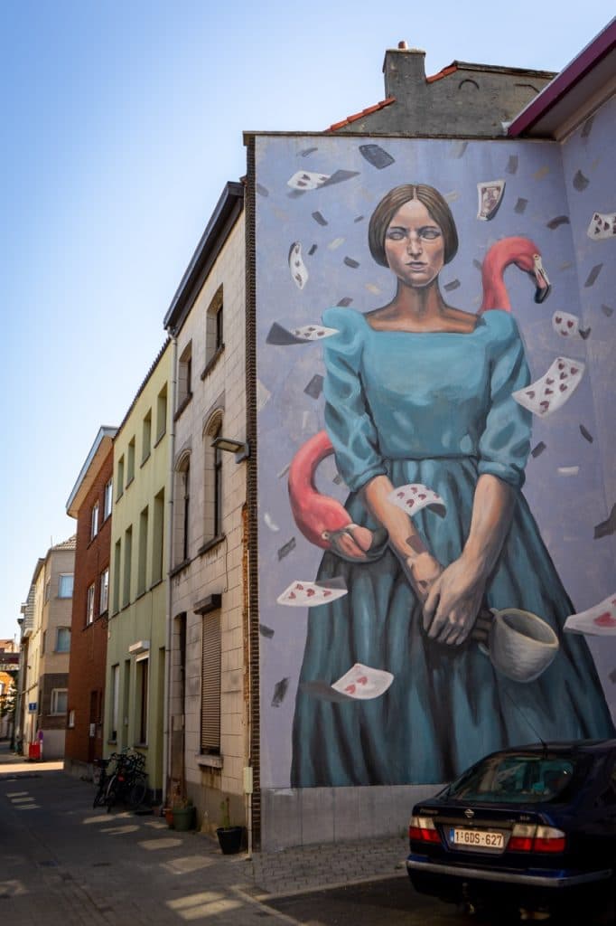 Imposante muurschildering als onderdeel van Mechelen Muurt.