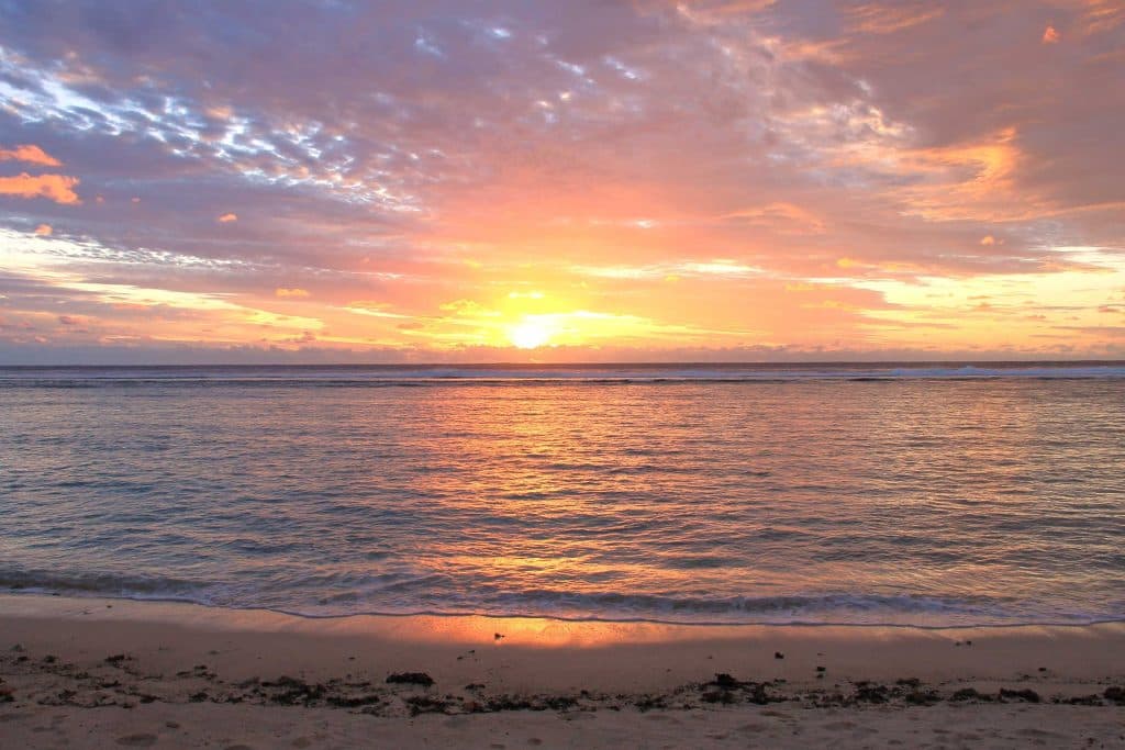 zonsondergang cook eilanden
