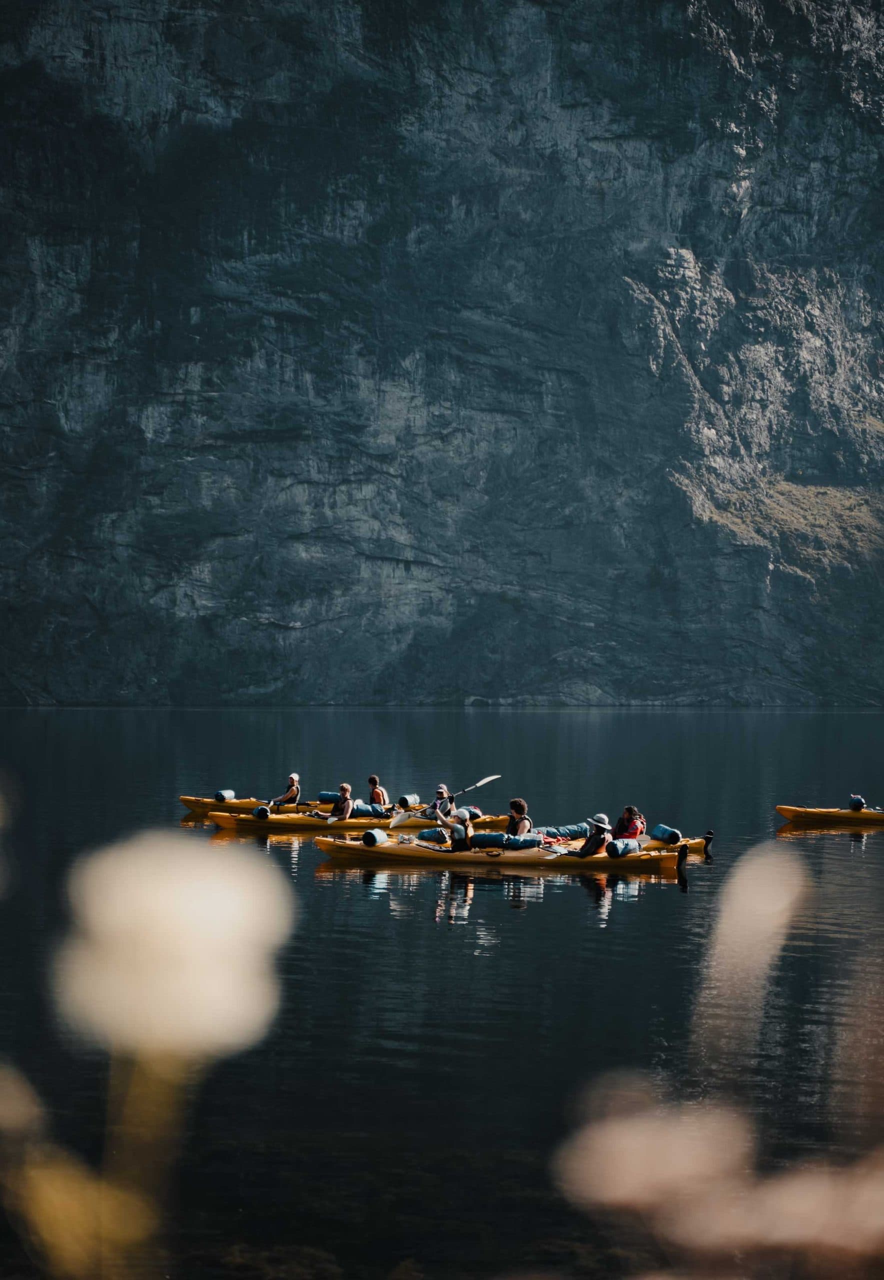 kayakken in noorwegen