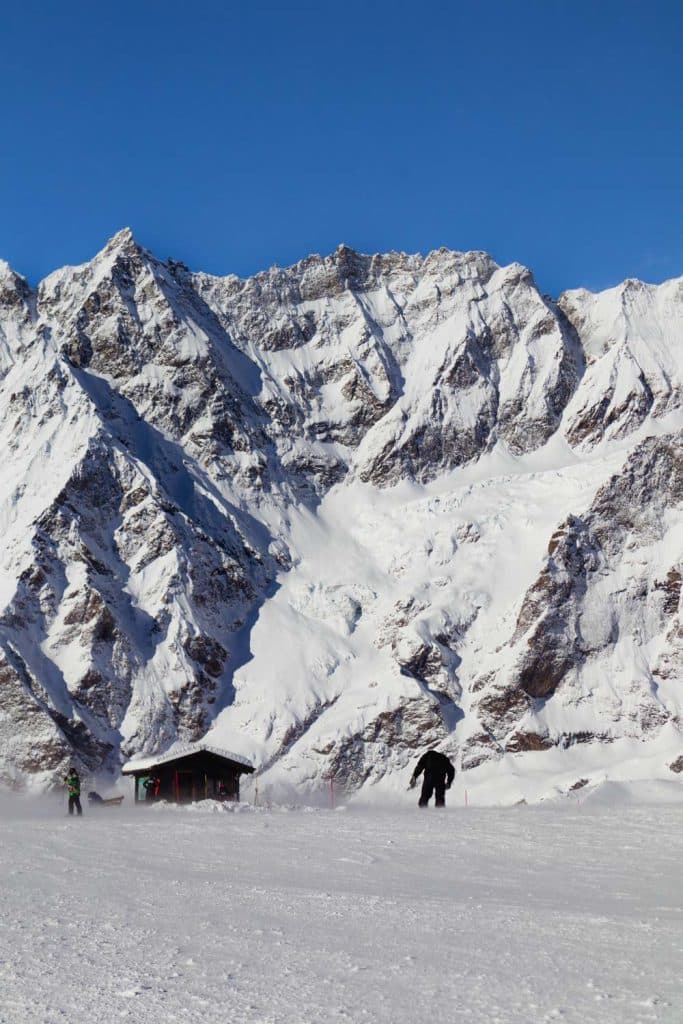 Skien en snowboarden in valle d'aoste Breuil-Cervinia
