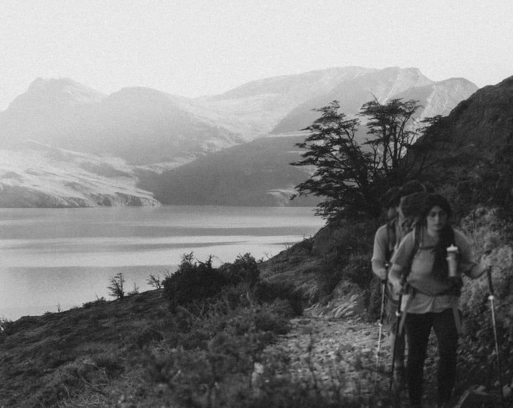 de w-trek stappen in torres del paine
