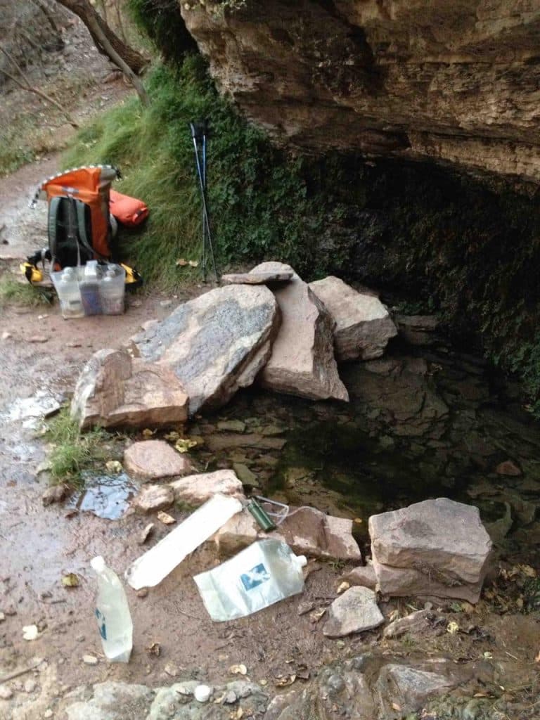 Miners (Page) Spring.
Twee uur pompen.....