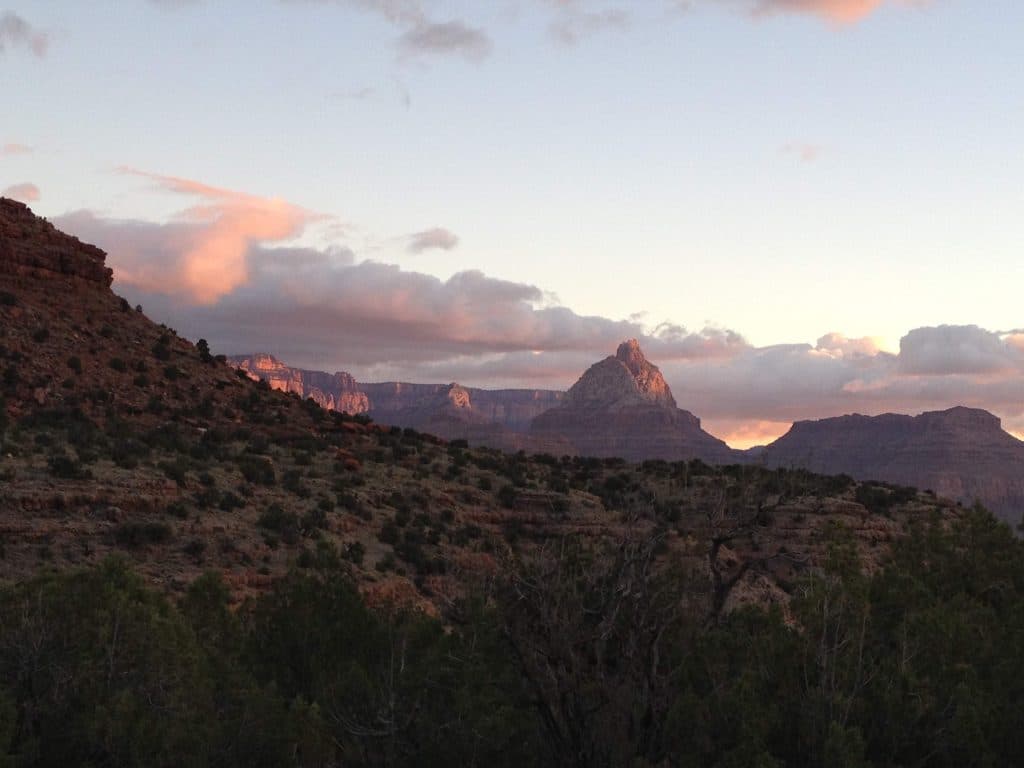 Zonsopgang op HorseShoe Mesa.