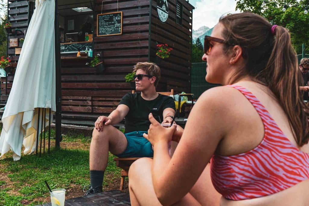 Raften op de Soca rivier in Slovenië