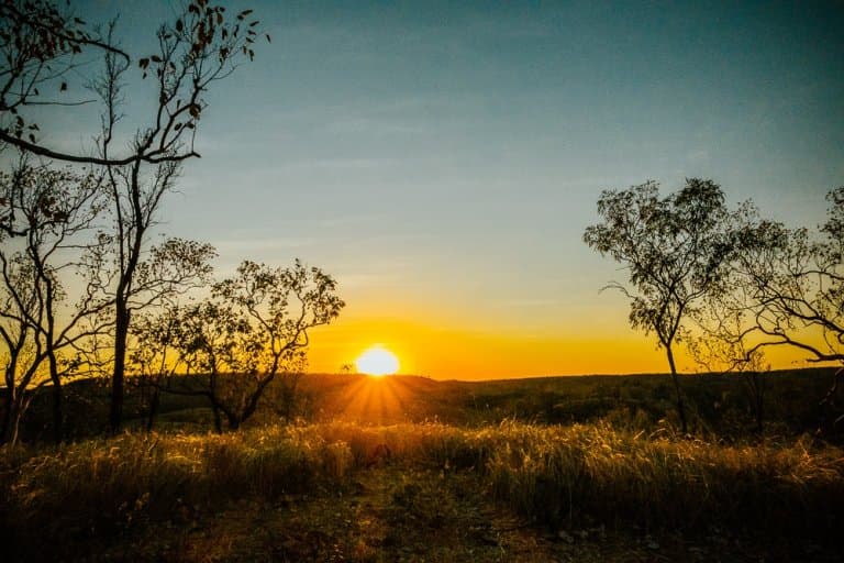 zonsondergang katherine nitmiluk