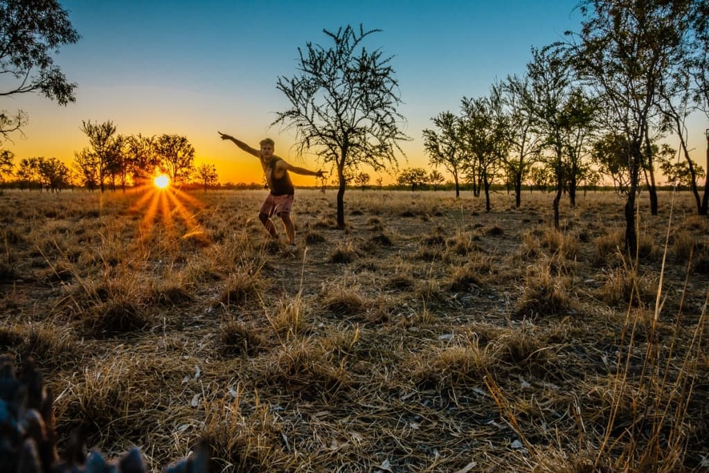 zonsondergang australie