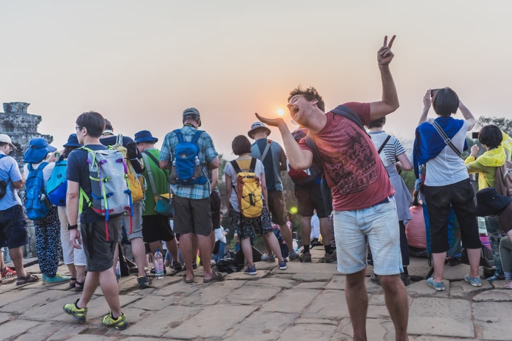 Angkor Wat zonsondergang
