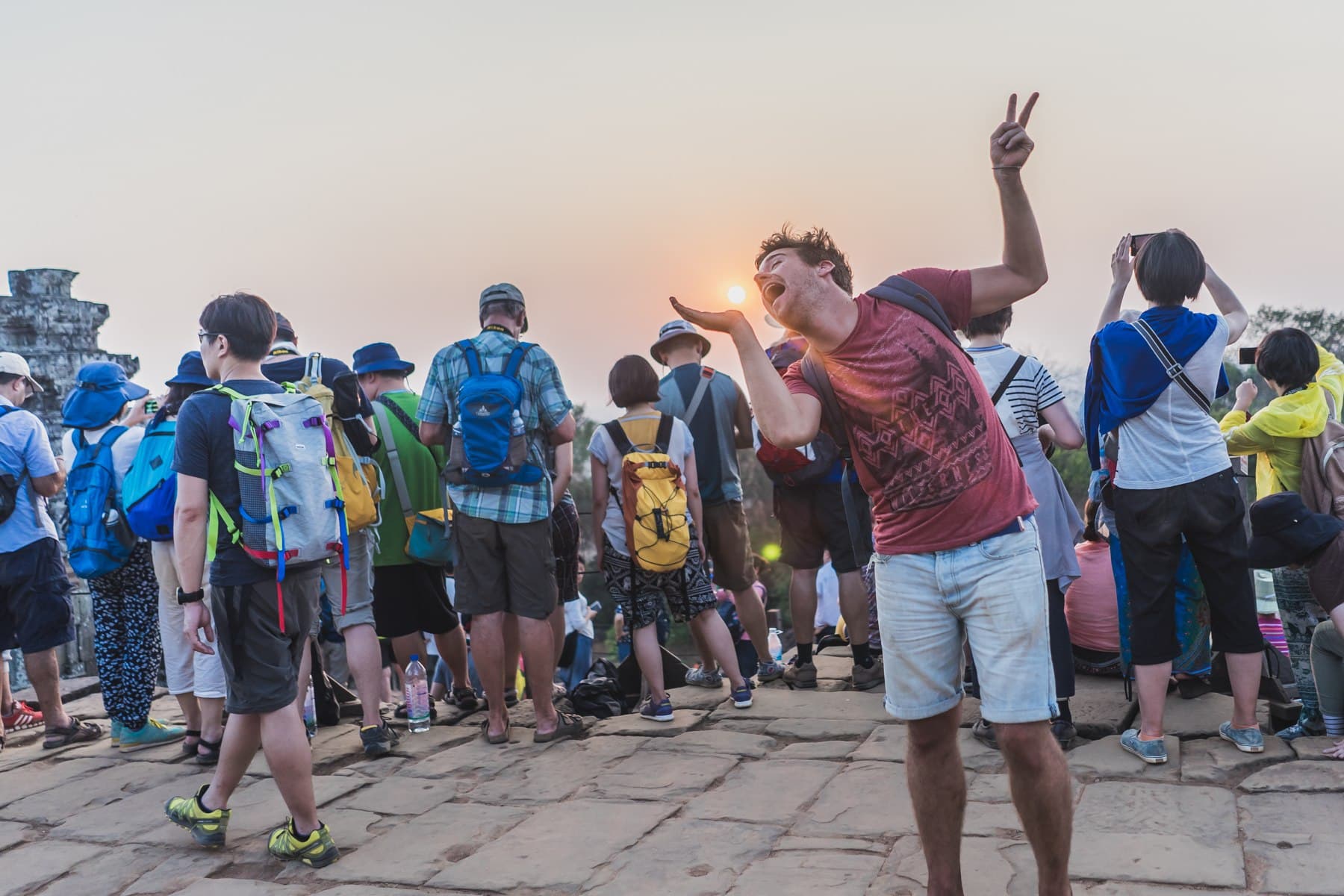 Angkor Wat zonsondergang