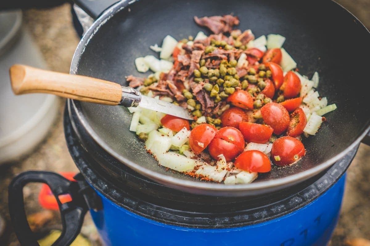 koken op kampvuren