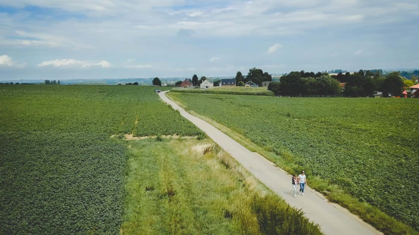 De koers achterna door de Vlaamse Ardennen