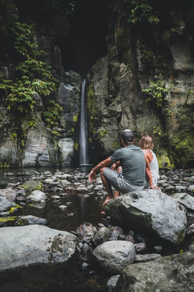 watervallen in de azoren