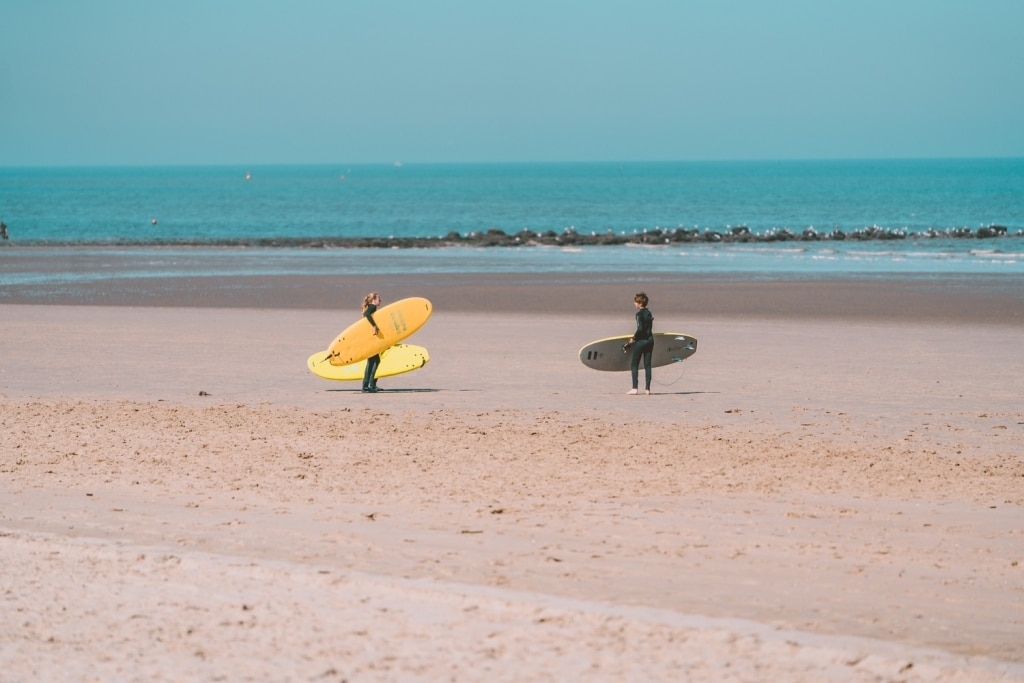 surfen aan de belgische kust