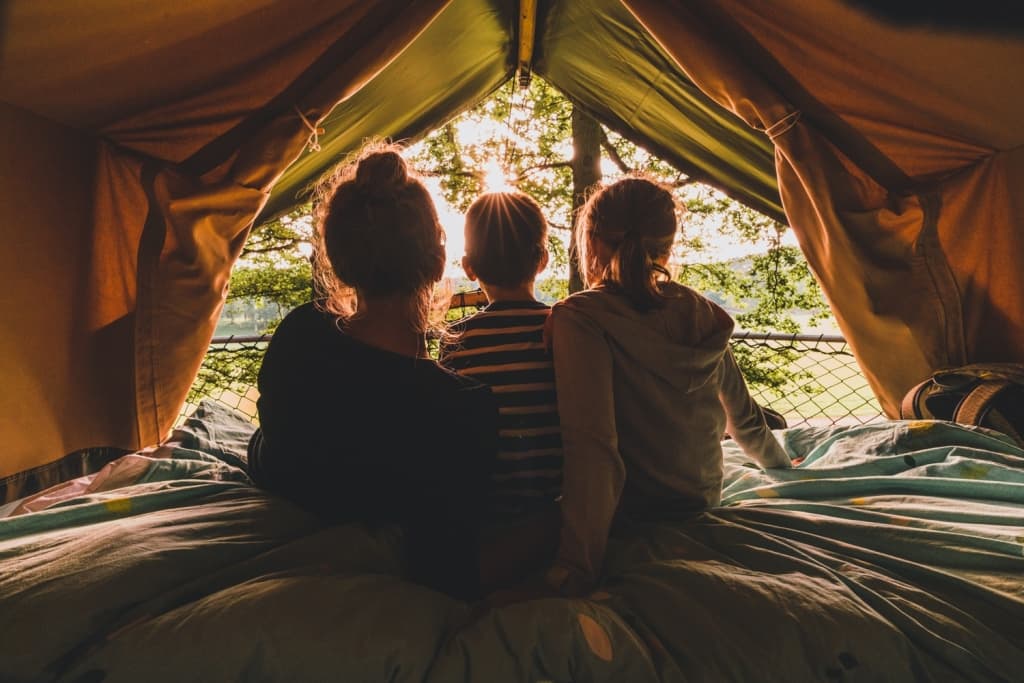 met kinderen kamperen in belgie