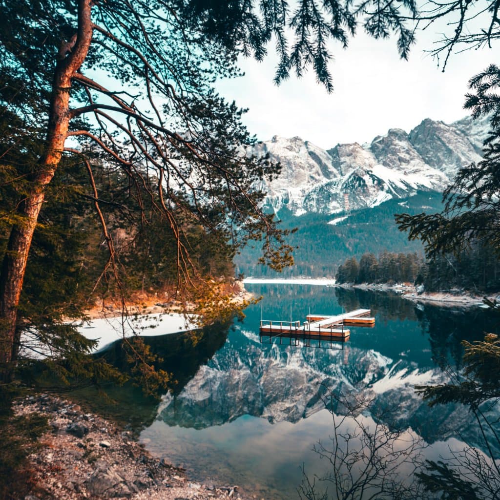 bergmeer eibsee kamperen