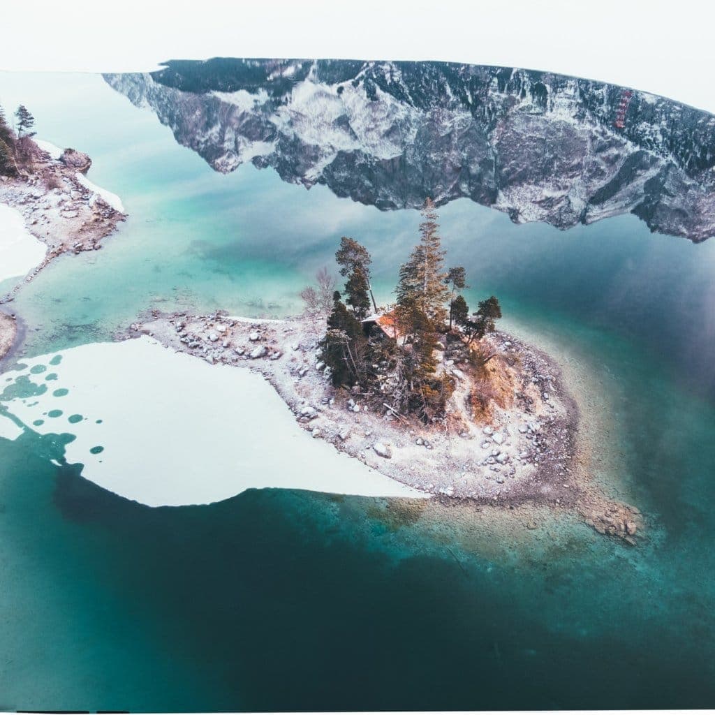 kamperen in de eibsee duitsland