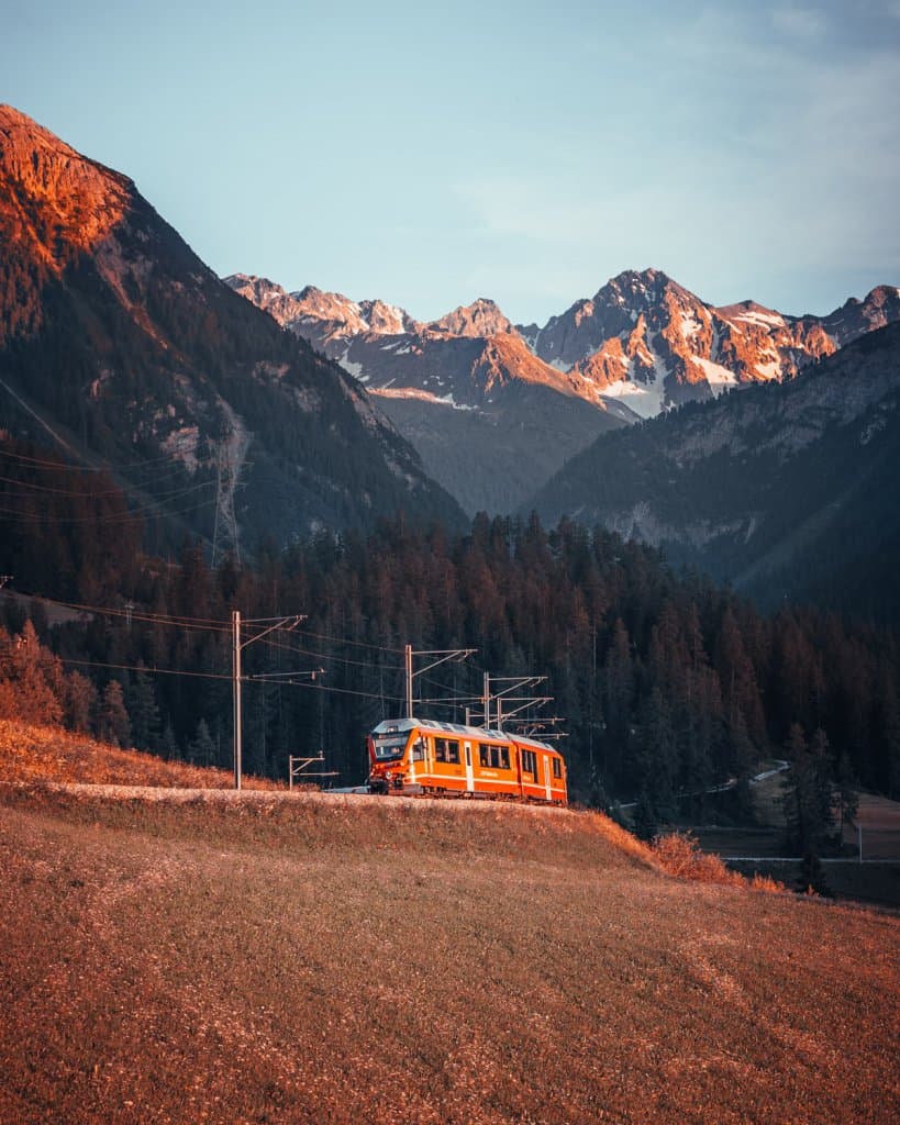 met de trein naar de alpen hoe