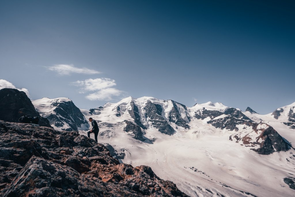 wandelen in zwitserland langs gletsjers