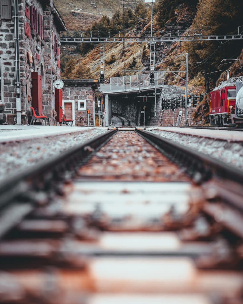 met de trein door de alpen reizen