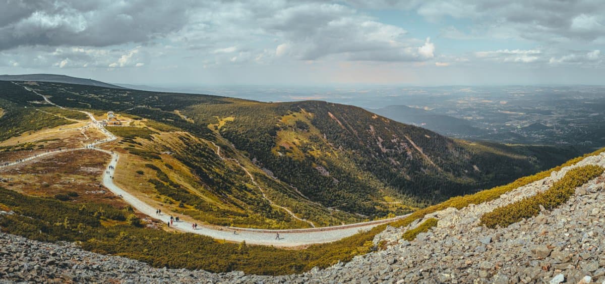 Sněžka wandeling maken reuzengebergte