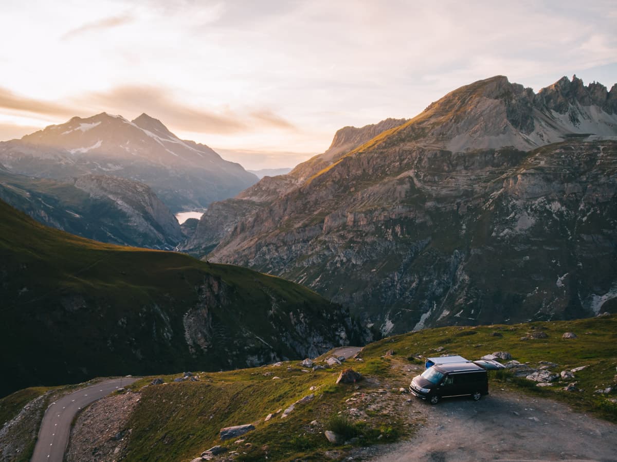 mont blanc meer kamperen
