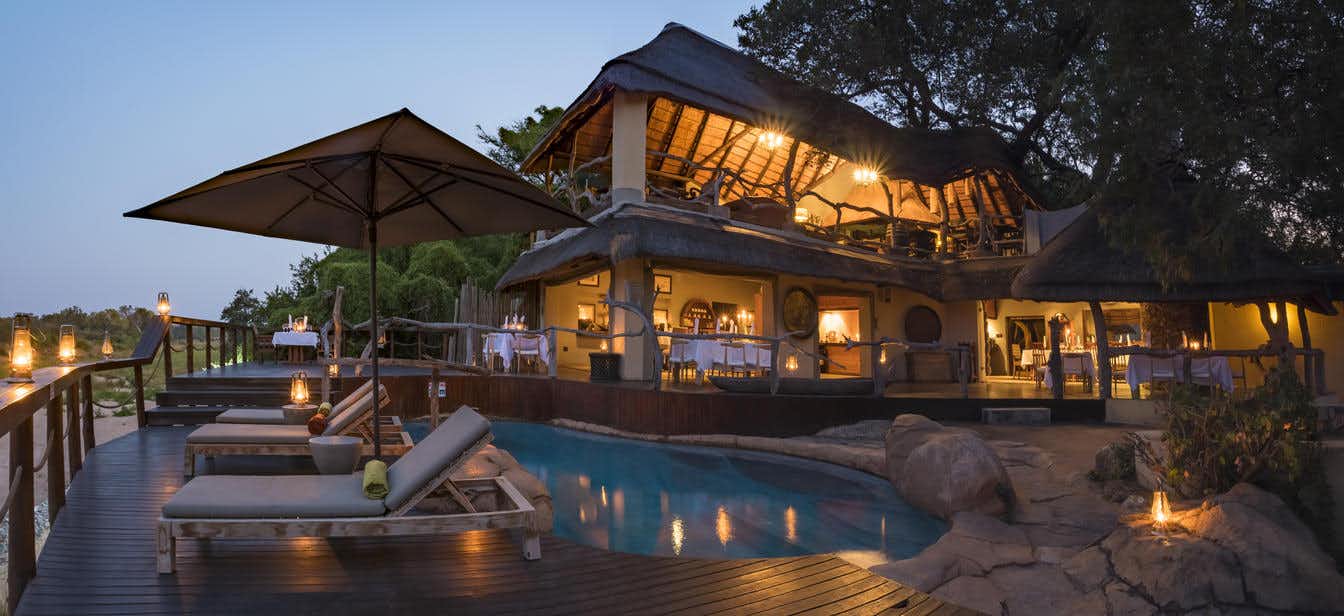 Luxe honeymoon-bestemming in het bonkend hart van het Krugerpark, Zuid-Afrika