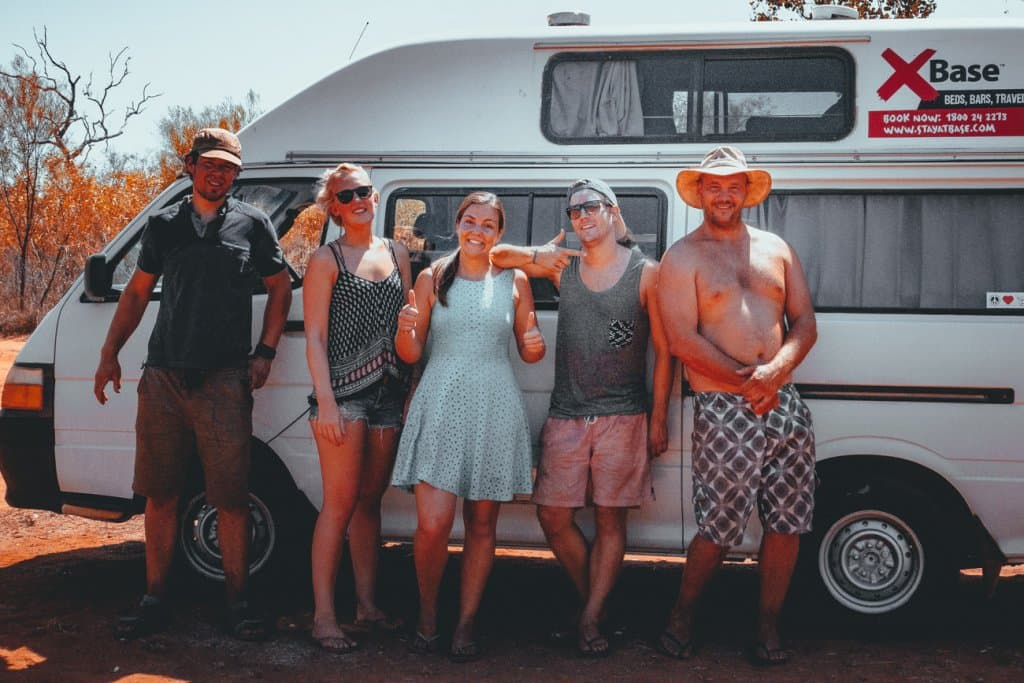 roadtrip met backpackers Broome