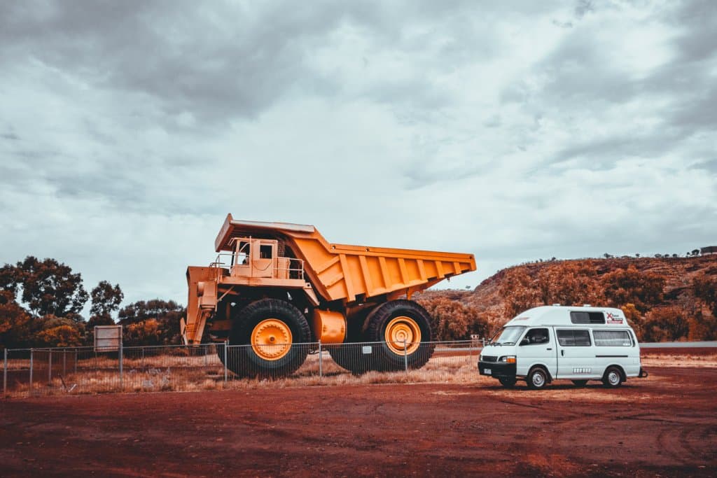 met een camper rond australie
