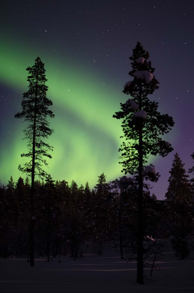 waar het noorderlicht in fins lapland best zien