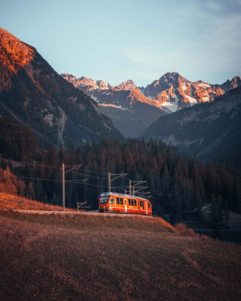 de trein in zitserland nemen