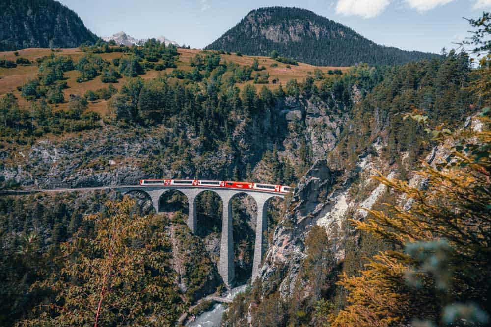 treinreis naar zwitserland