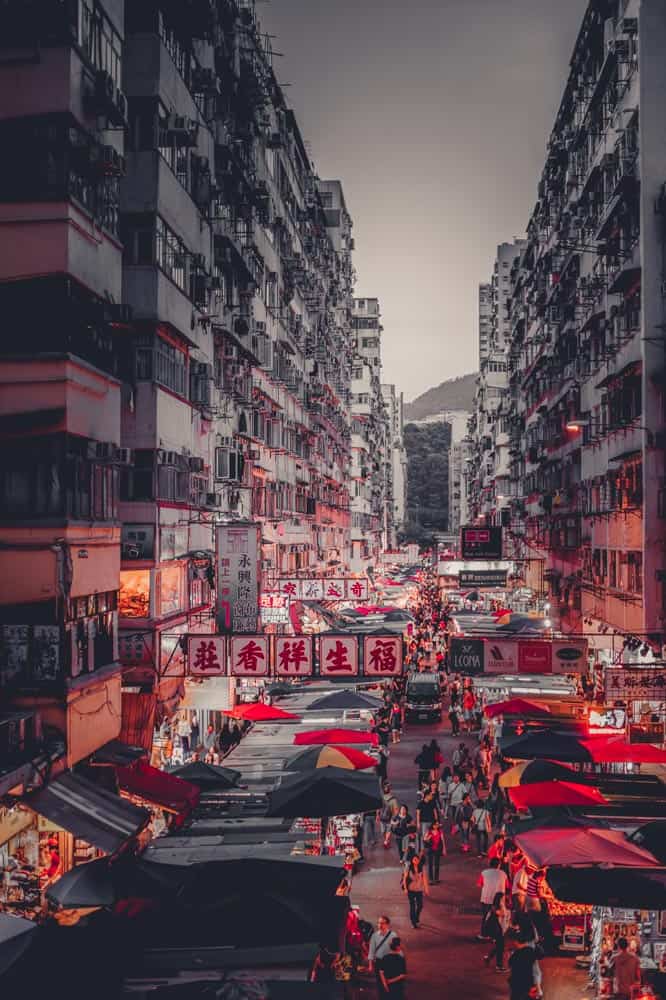 vliegen naar hongkong