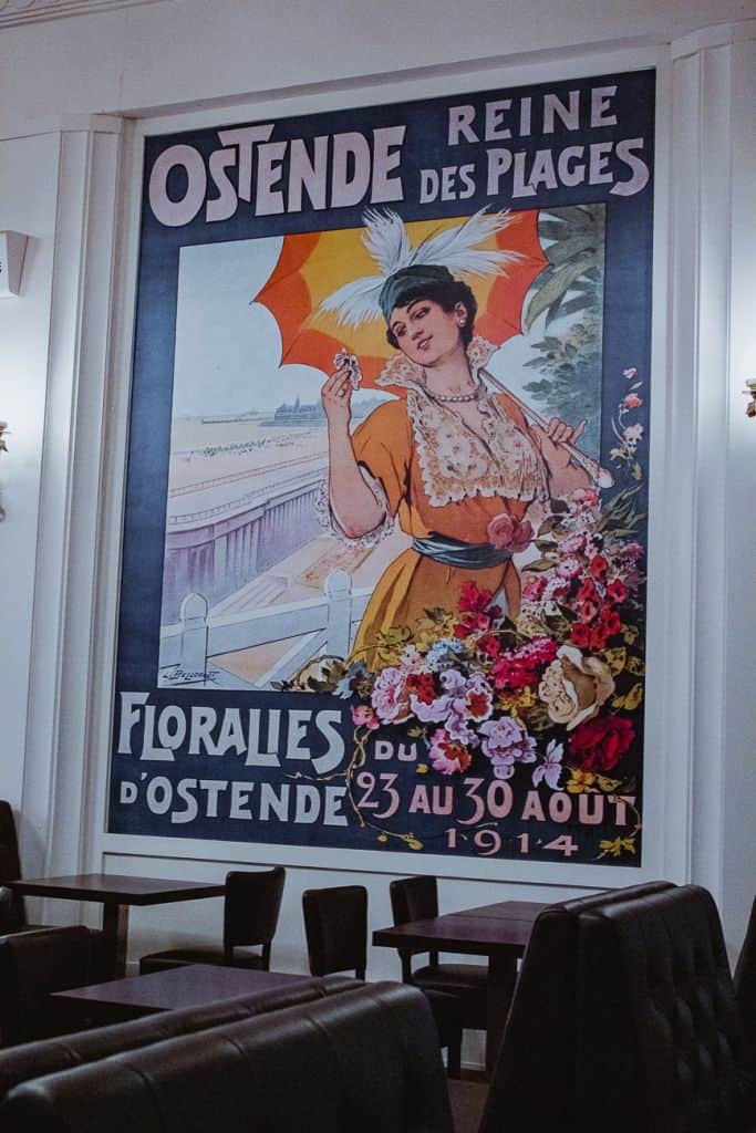 poster thermae palace brasserie albert oostende