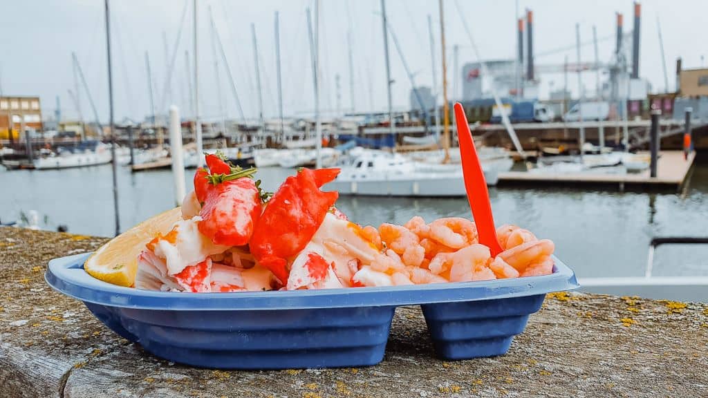 snacks van de vistrap Oostende