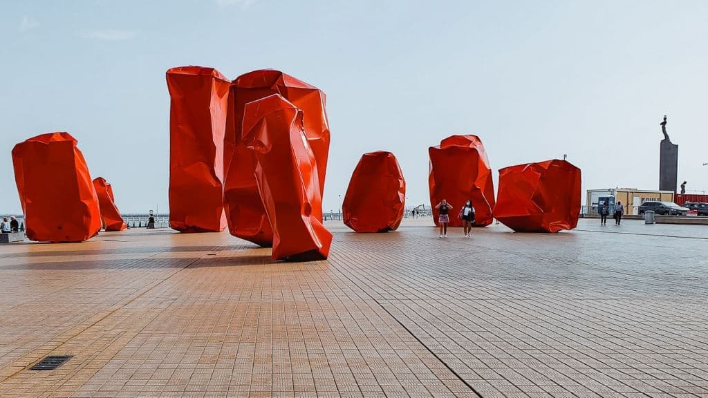 kunstwerk Oostende rock strangers